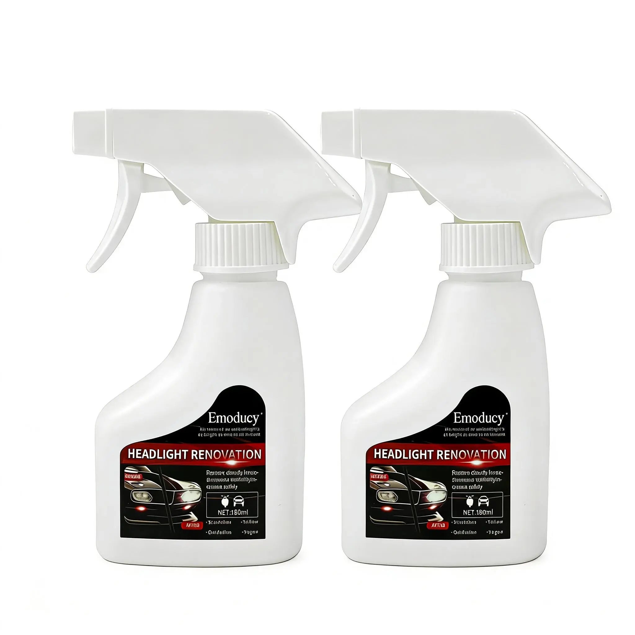 Automotive Headlamp Restoration Fluid Oxidized and Yellowed Automotive Headlamps Blurring Enhanced Crystallization Coating Refurbisher