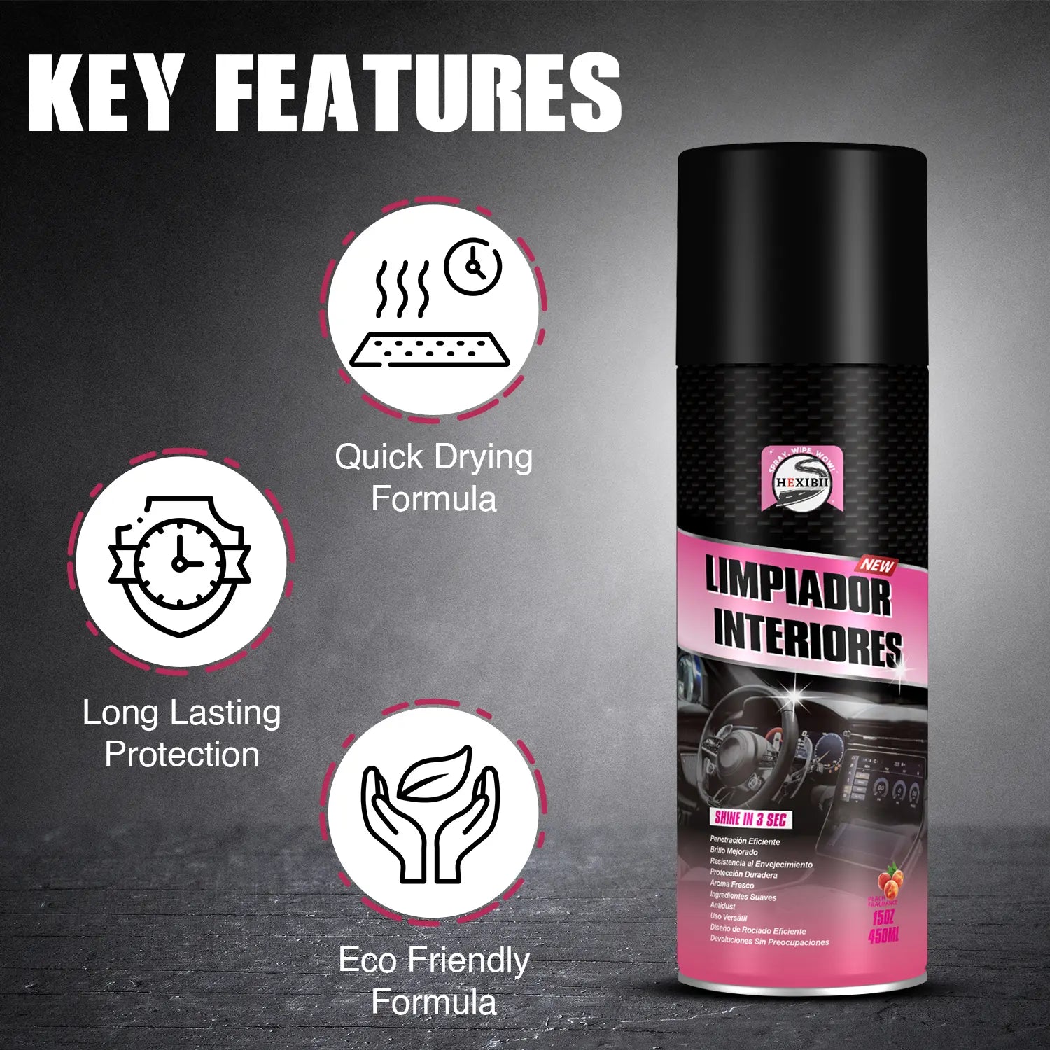 Ultimate Car Interior Polish and Cleaner Spray