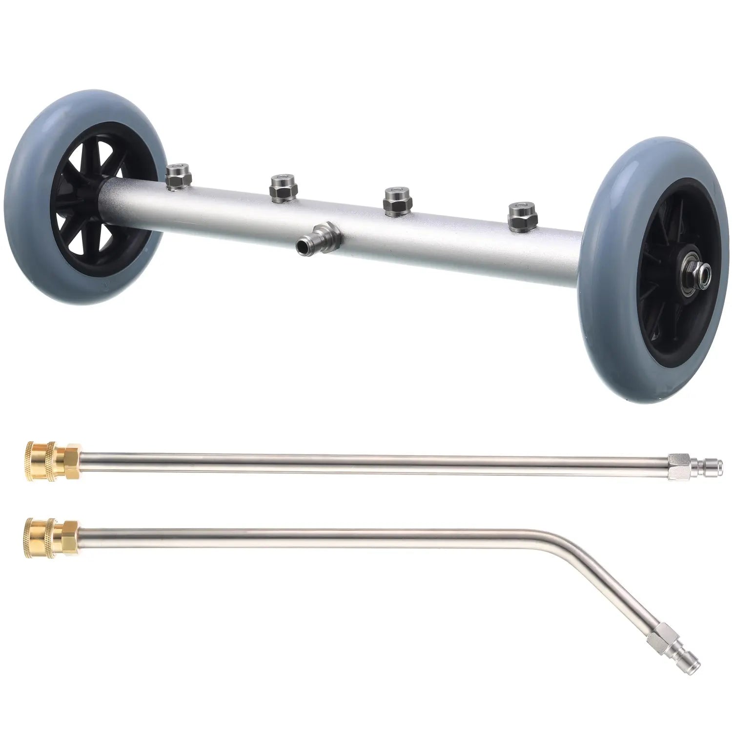 RIDGE WASHER Pressure Washer Undercarriage Cleaner, 16 Inch Undercarriage Washer with Foam Cannon, under Car Cleaner with Straight Extension Wand, 4000 PSI