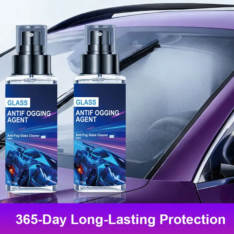 Windshield Cleaner & Anti-Fog Spray, 240Ml Long-Lasting Defogger Solution for Car Windows, Mirrors, and Glasses. Perfect for Winter Driving Safety & Rainy Days