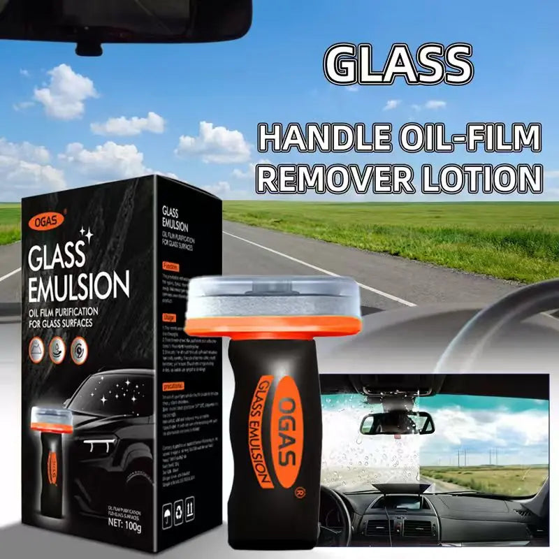 Ogas Automotive Handheld Oil Flmr Cream,Glass Decontaminationwithouttraces,Window Oil Film Cleaning,Fastcleaning, Compactand Easy to Cary-100G Degreaser Cleaner