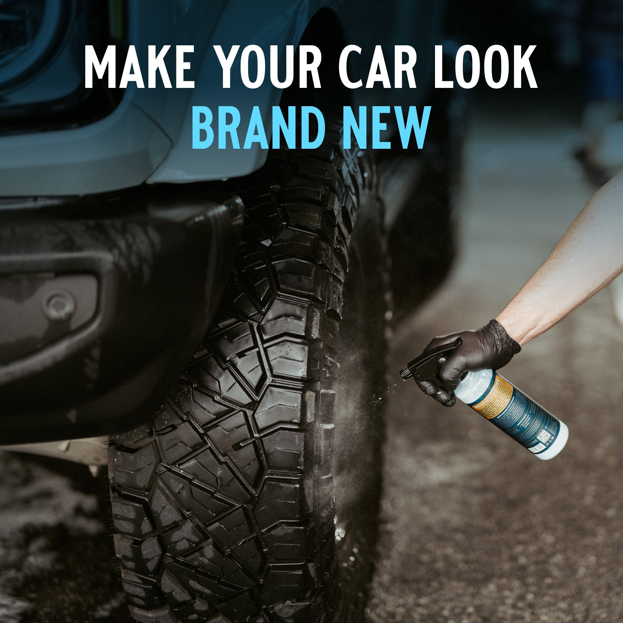 Blue Suede Tire Shine with Protect Shield Formula™