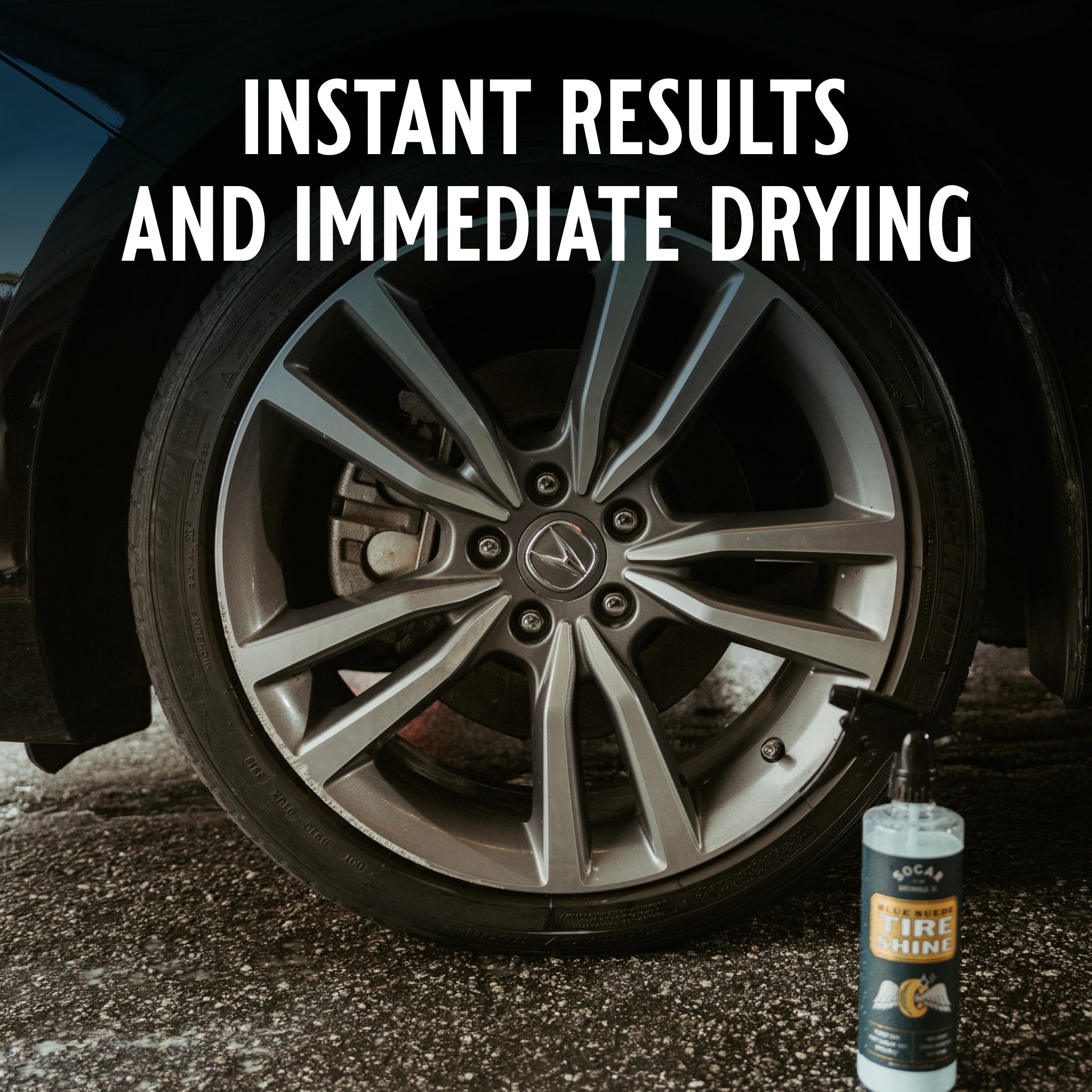 Blue Suede Tire Shine with Protect Shield Formula™