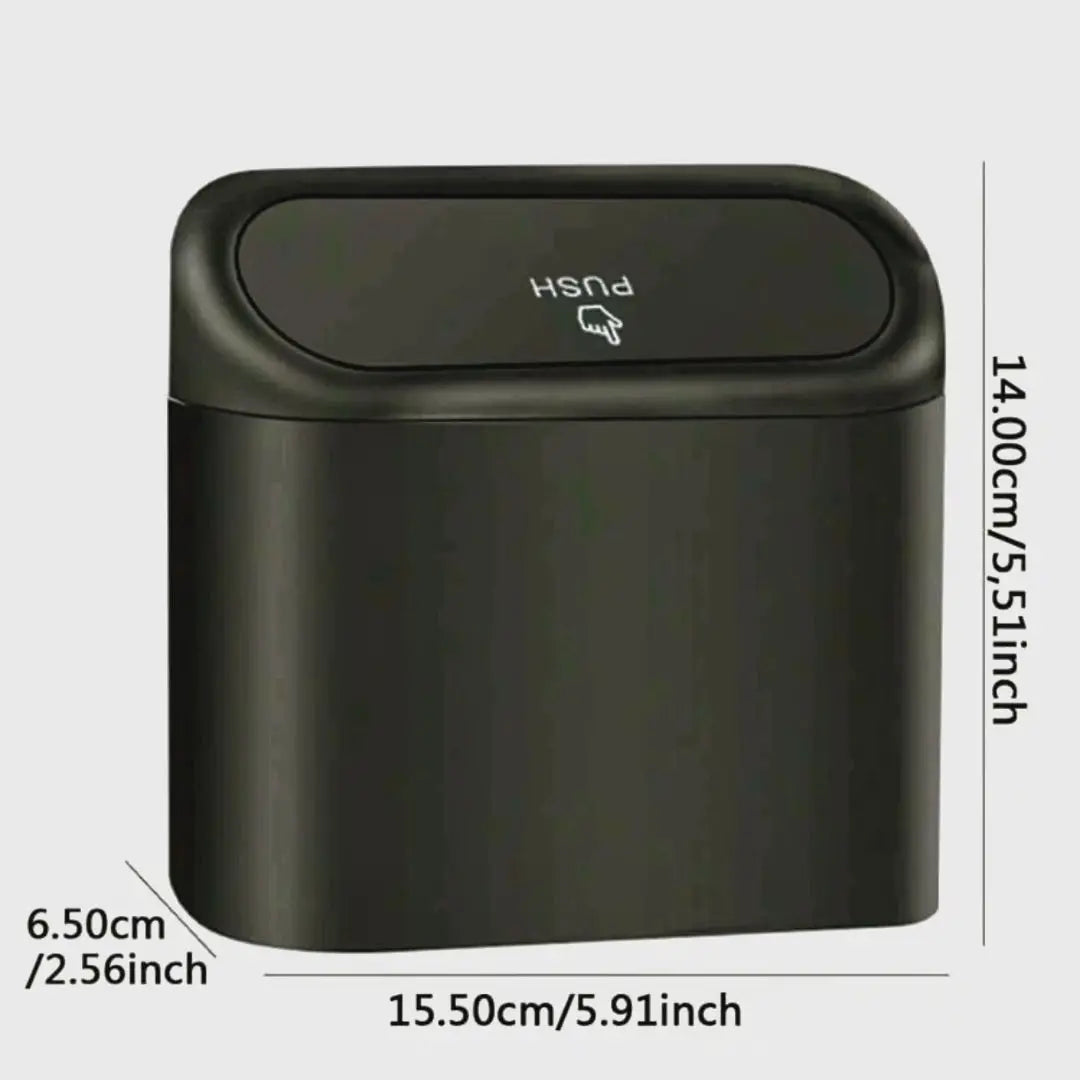 Black Mini Car Trash Can