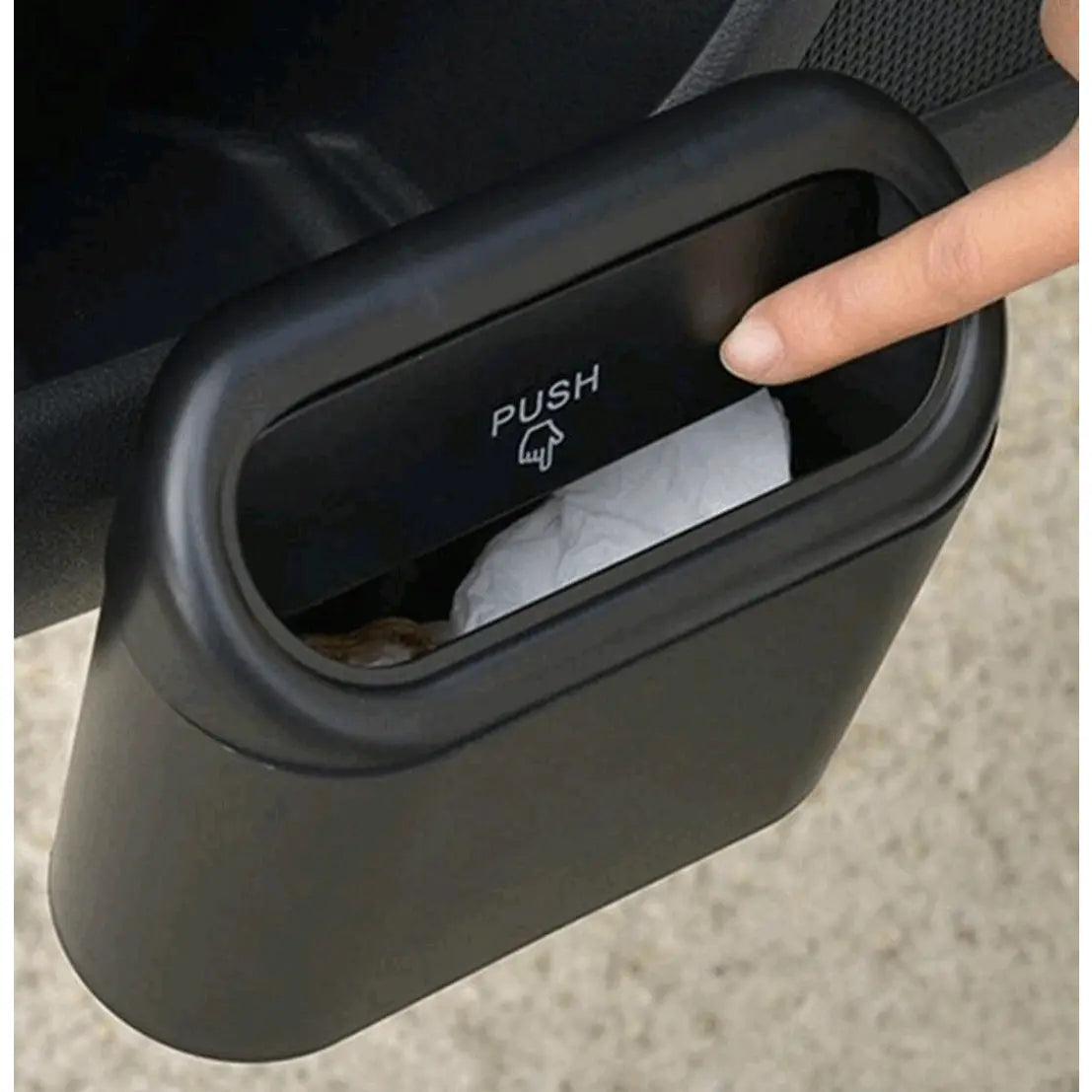 Black Mini Car Trash Can