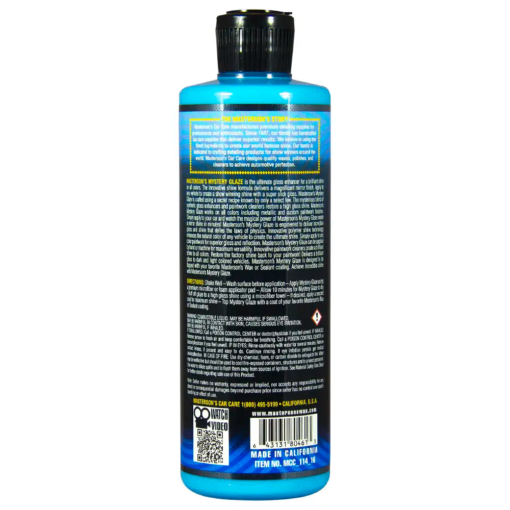 Masterson's Car Care Mystery Glaze Ultimate Gloss Enhancer
