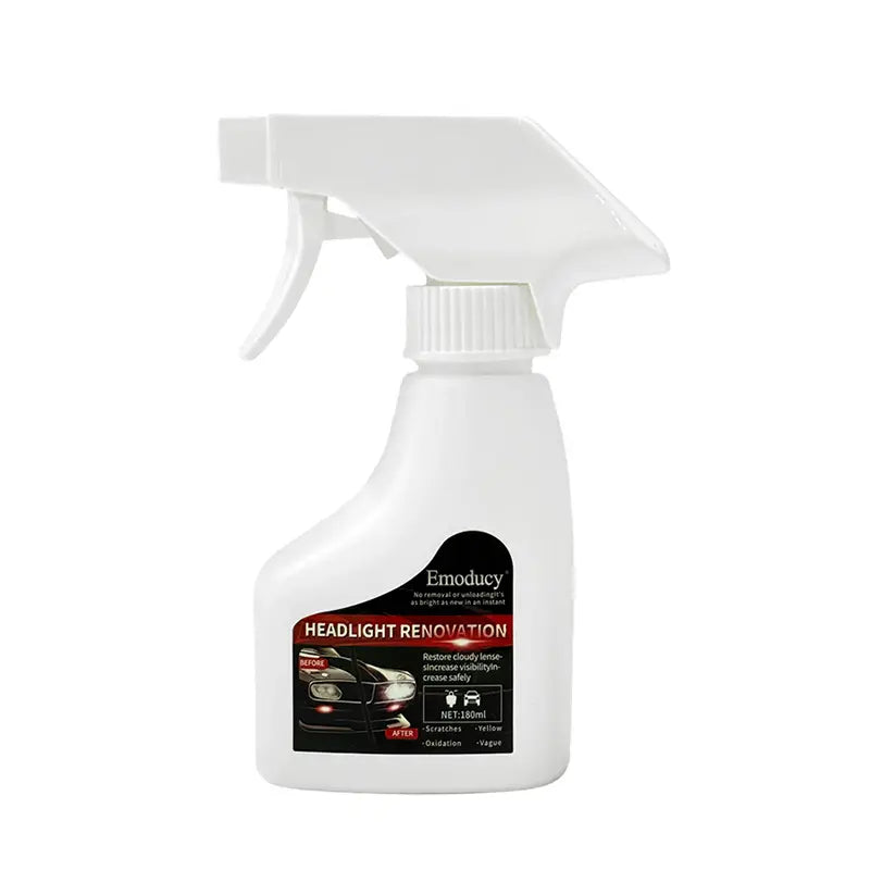 Automotive Headlamp Restoration Fluid Oxidized and Yellowed Automotive Headlamps Blurring Enhanced Crystallization Coating Refurbisher