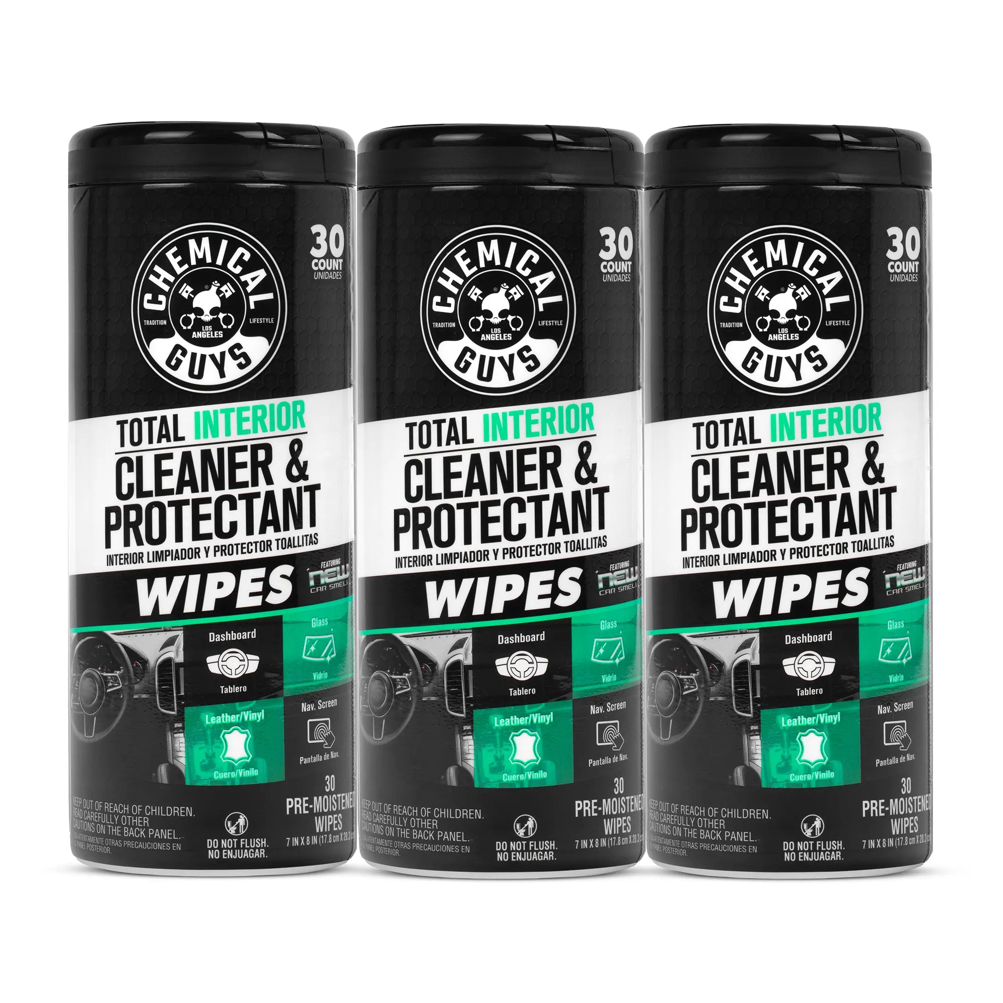 Total Interior New Car Wipes 3-Pack Kit