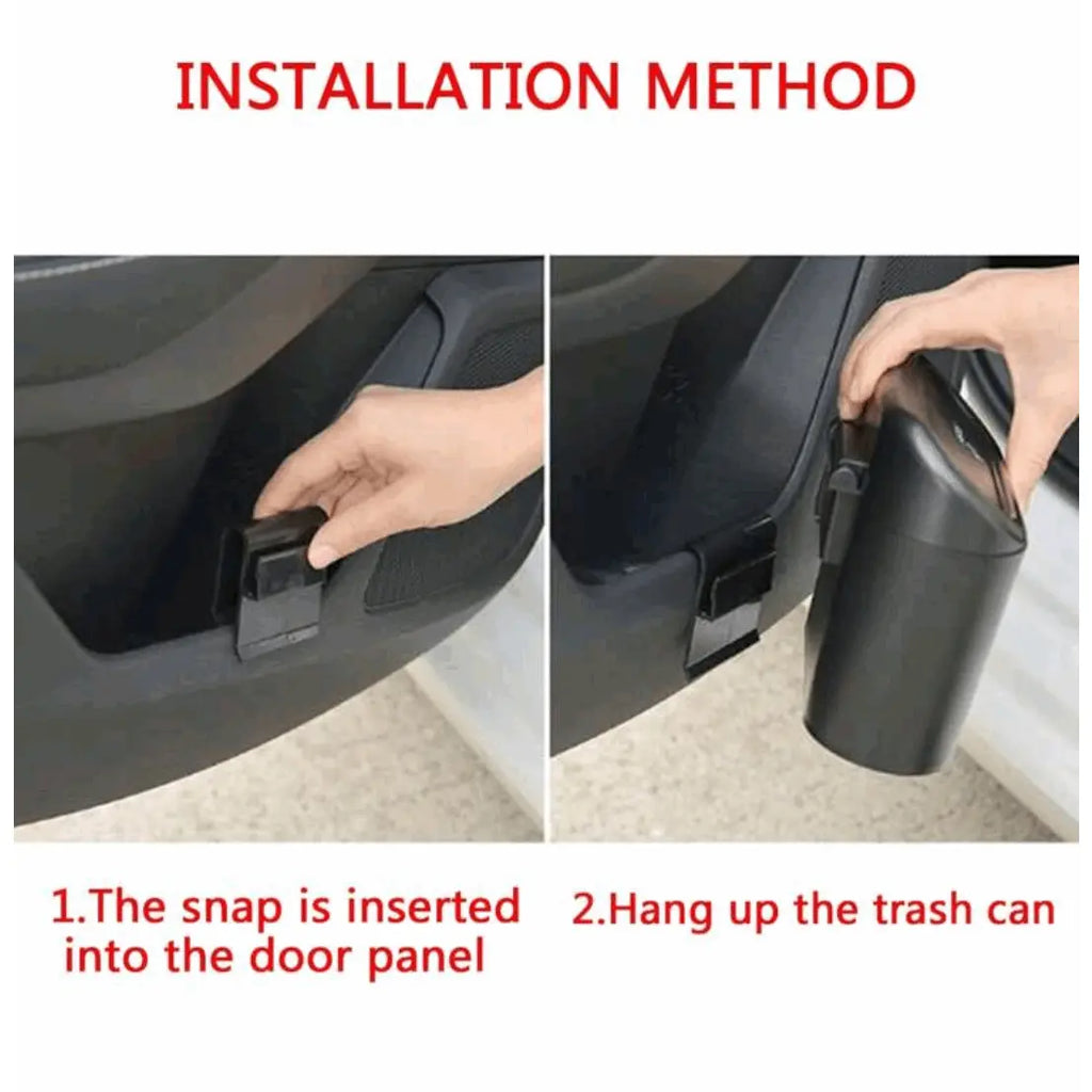 Black Mini Car Trash Can