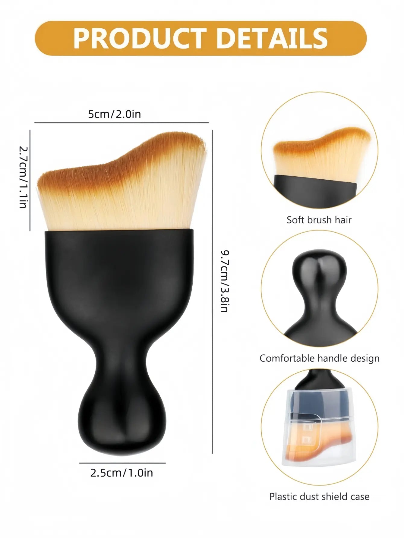 LMMAKE 2Pcs Car Interior Cleaning Brush 